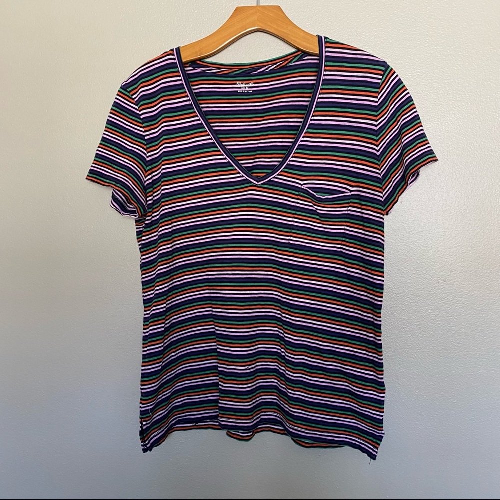 Madewell multicolored striped t-shirt